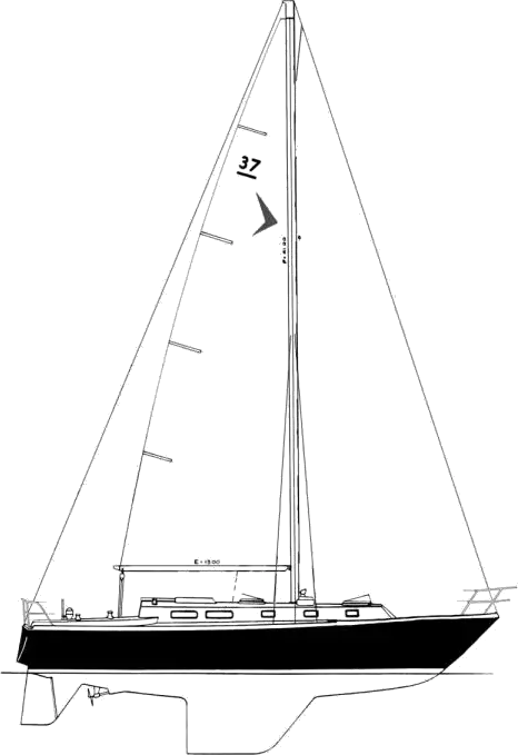 Drawing of Seafarer 37
