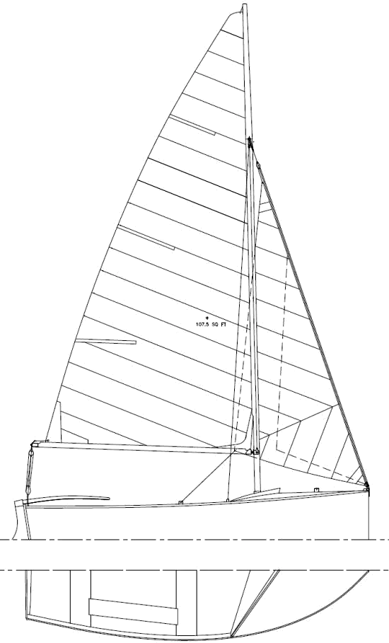 Drawing of Yachting World Dayboat