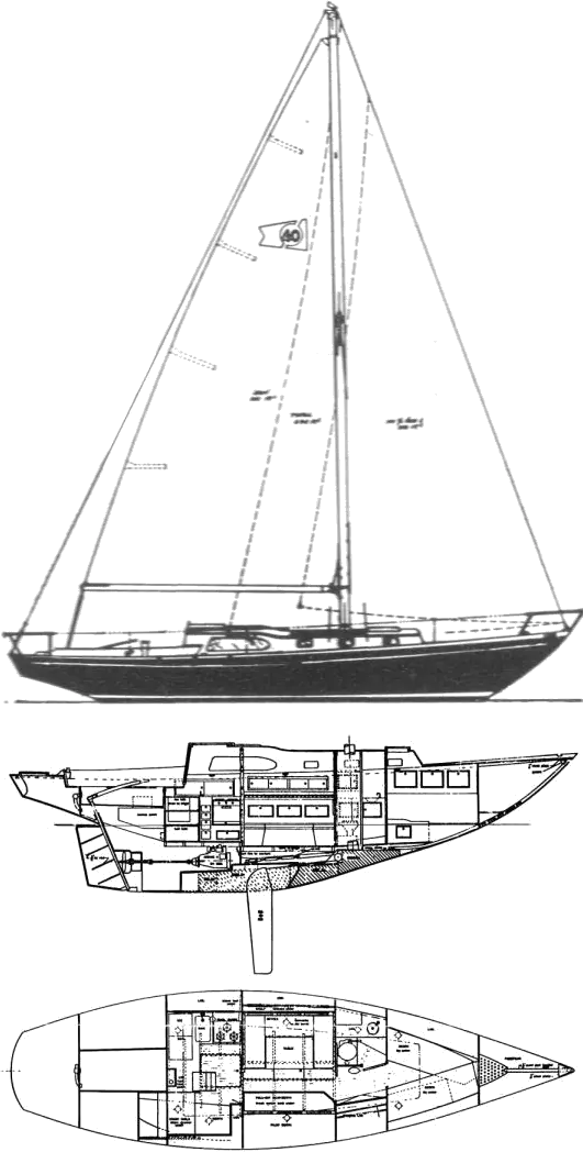 Drawing of Columbia 40