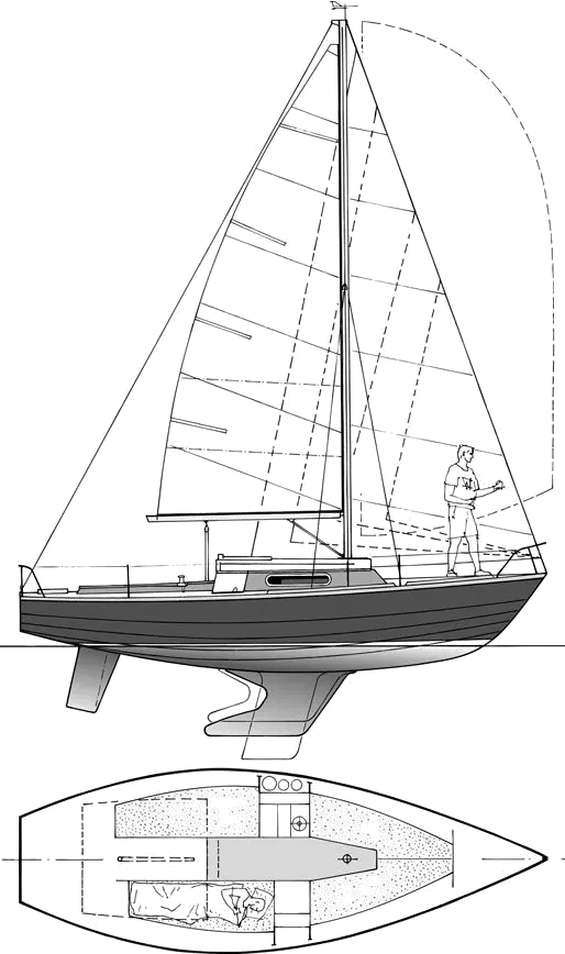 one ton class sailboat