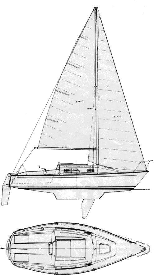 Drawing of Spindrift 22