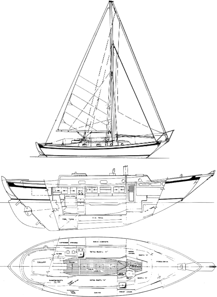 small sailboat layout