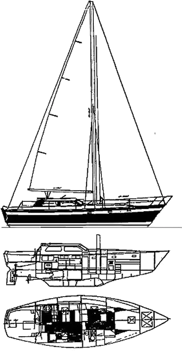 Drawing of Irwin Avanti 42