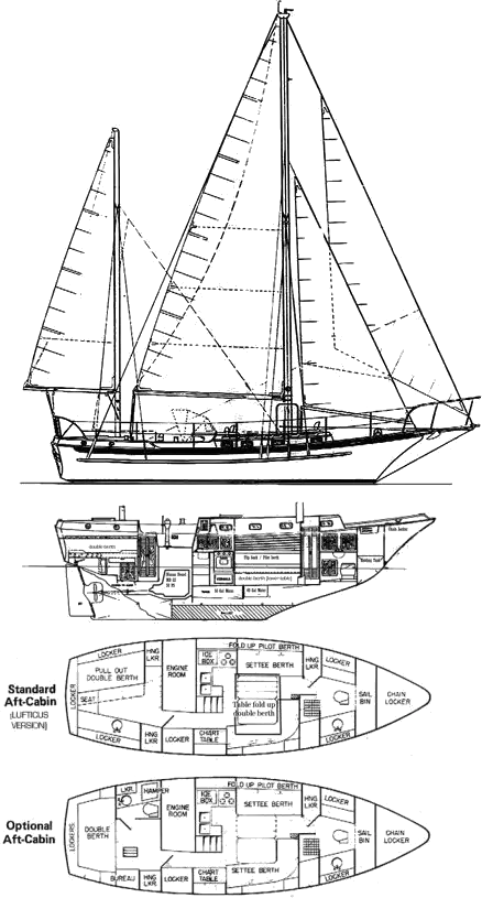 Drawing of Tiburon 36