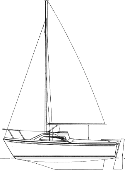 Drawing of Jeanneau Cap 540