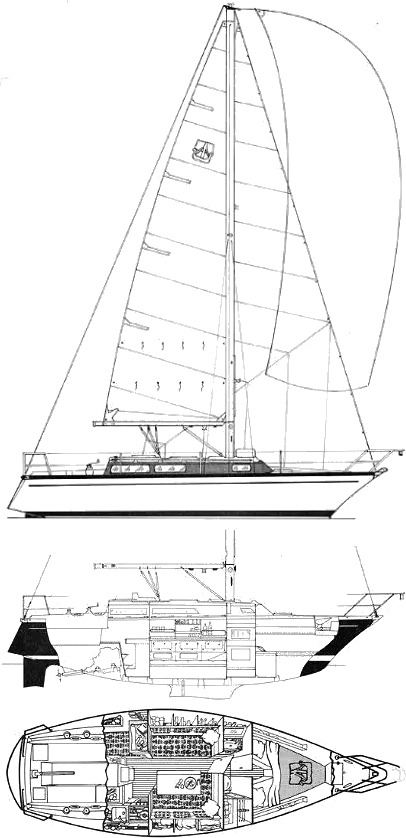 Drawing of Dufour 31