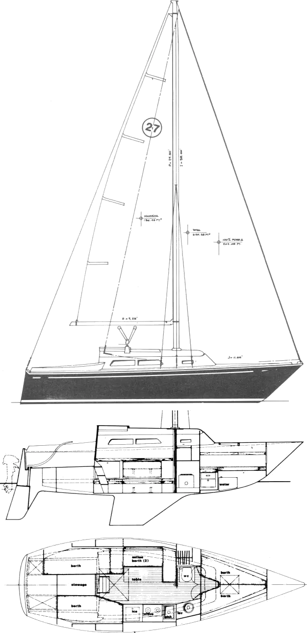 Drawing of O'Day 27
