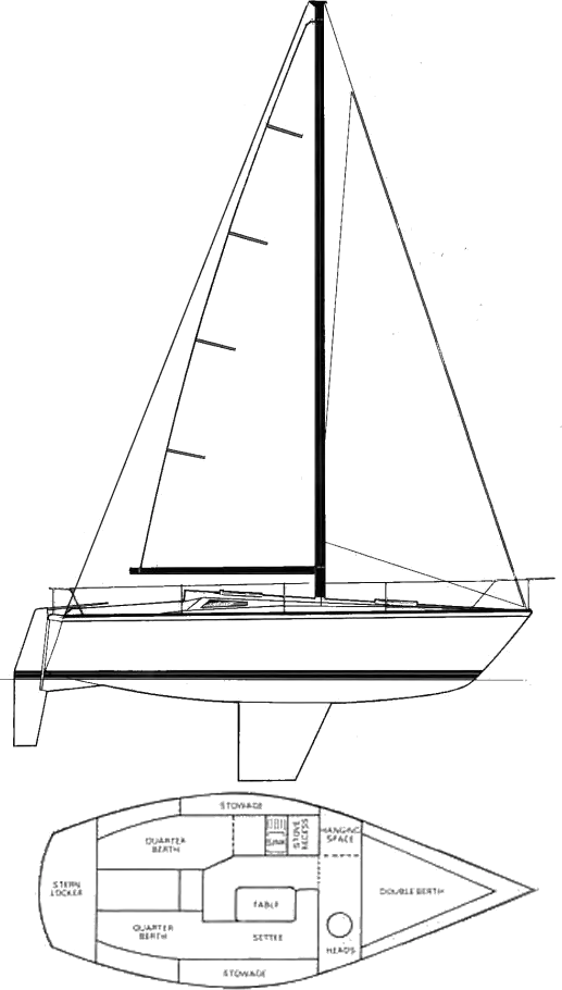 Drawing of Westerly GK 24