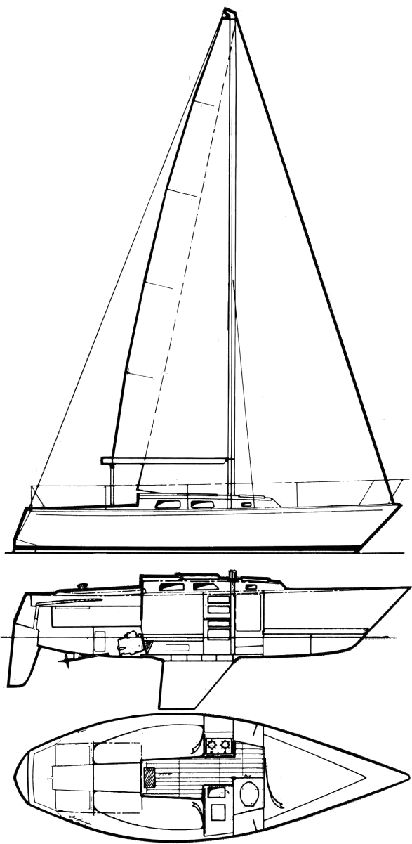 Drawing of Peterson 25 1/4 Ton