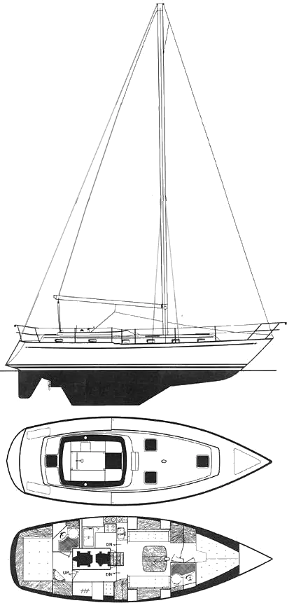 Drawing of Endeavour 40