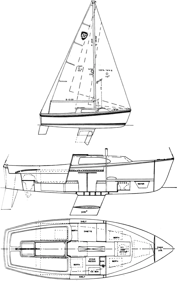 Drawing of Columbia 22