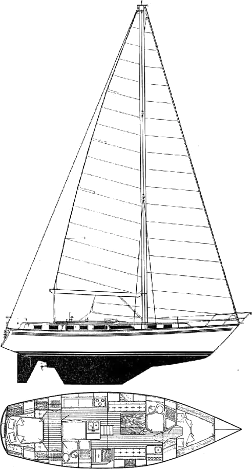 42 ft sailboat