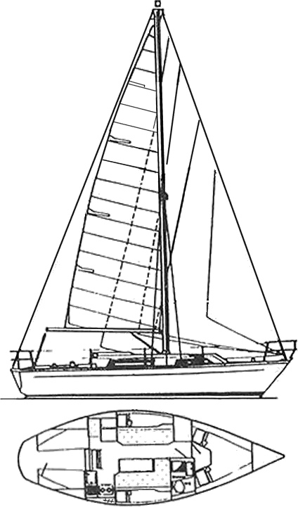 Drawing of Colvic Sailor 29