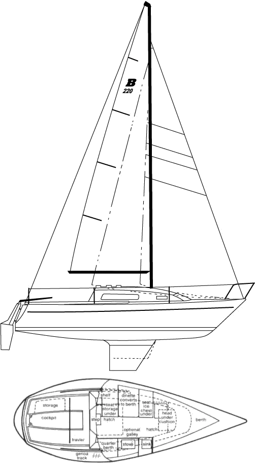 Drawing of Buccaneer 220
