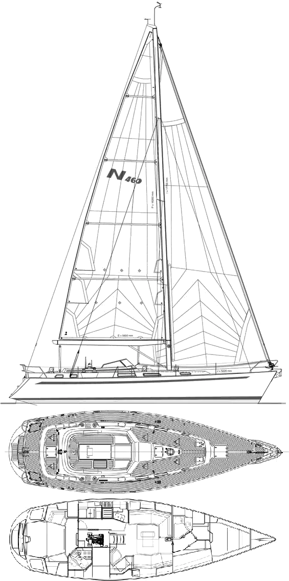 najad 355 sailboat