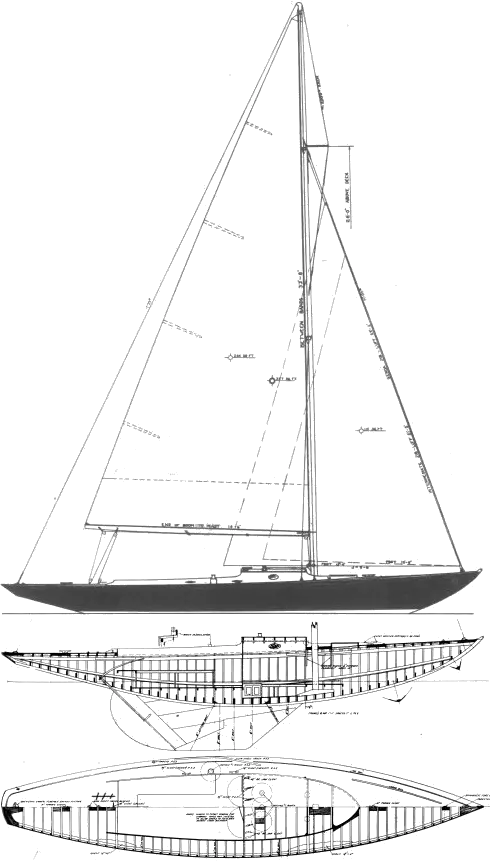 Drawing of Seawanhaka One-Design (S&S)
