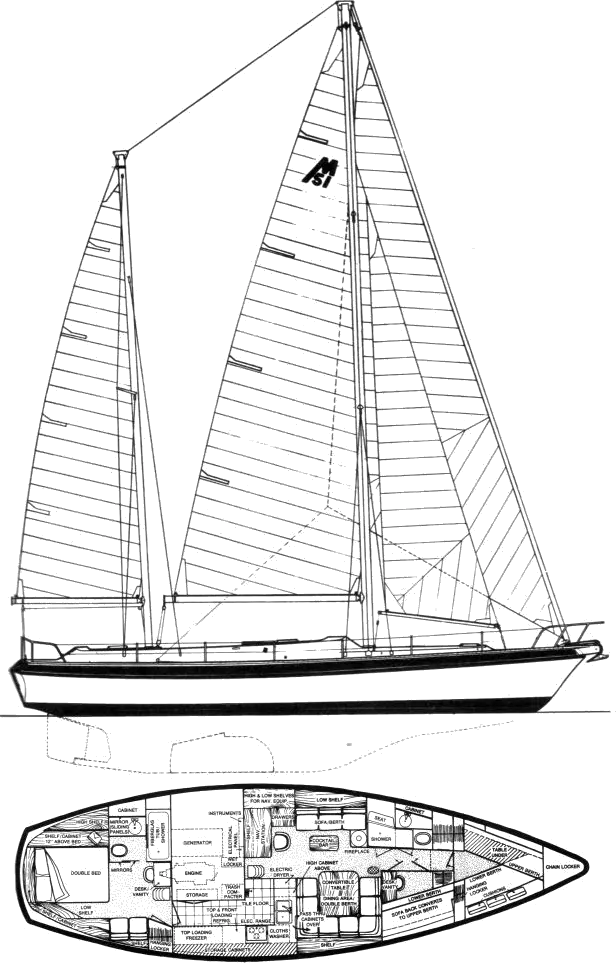Drawing of Morgan Out Island 51