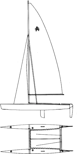 Drawing of Australis Catamaran