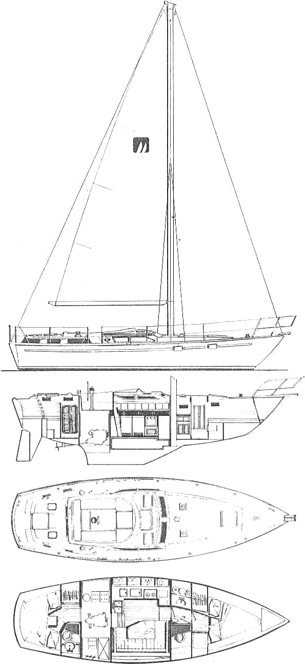 Drawing of Gulfstar 40 (CC)