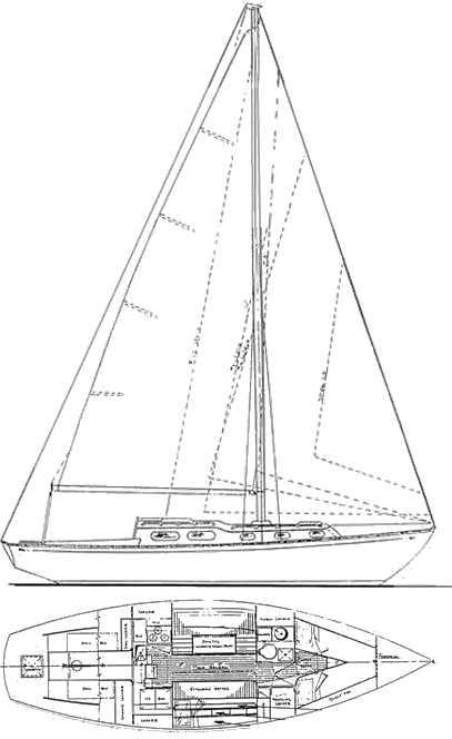 sailboatdata allied princess 36