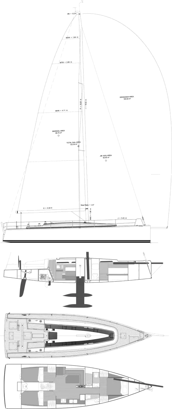 Drawing of Premier 45