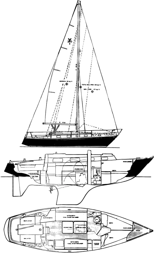 Drawing of Yankee 30 MKIII (3/4 Ton)