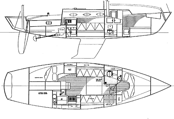 Drawing of Alerion Express 38