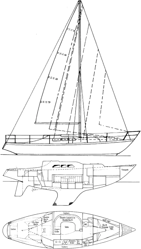 Drawing of She 9.5 Traveller