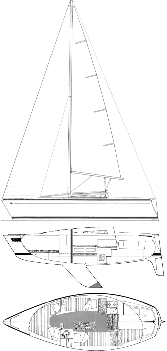 Drawing of Trident 80