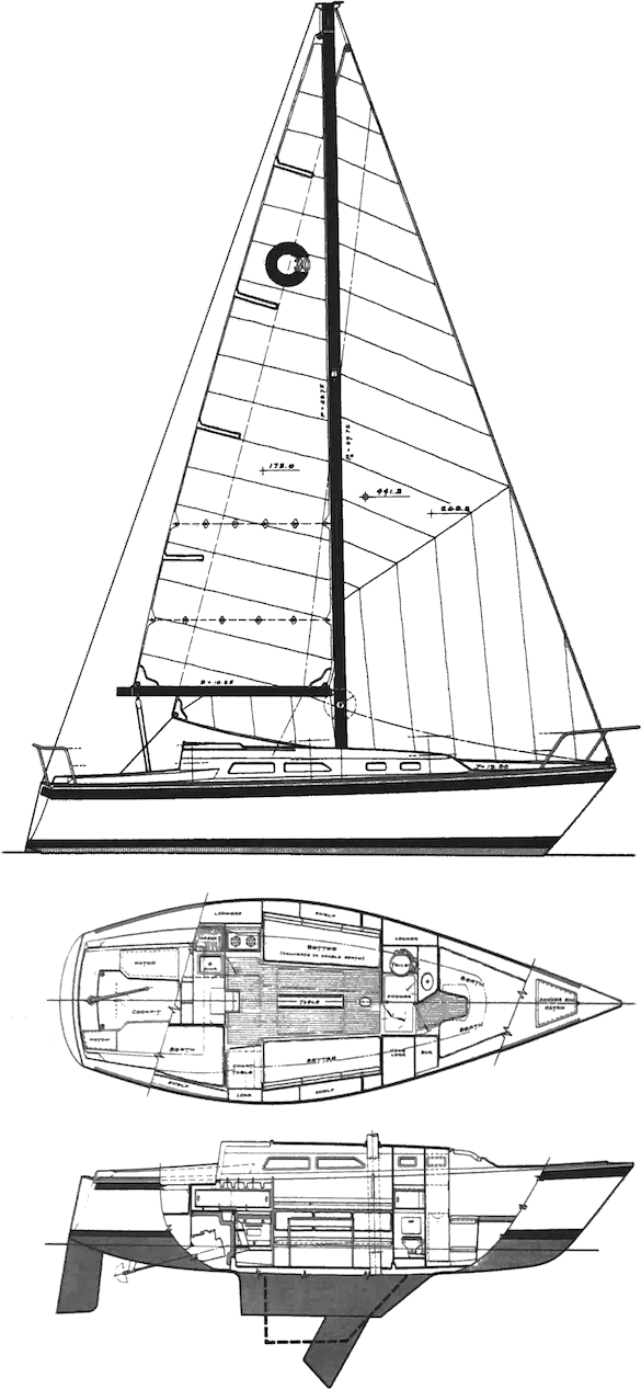 Drawing of O'Day 30