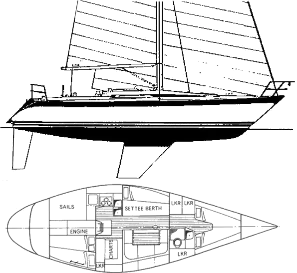 Drawing of Oyster 37