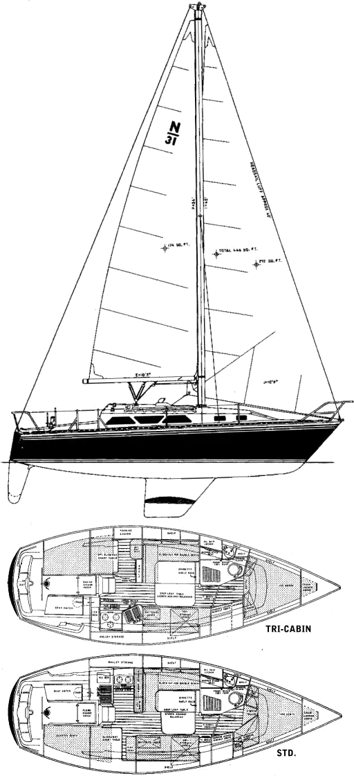 Drawing of Newport 31