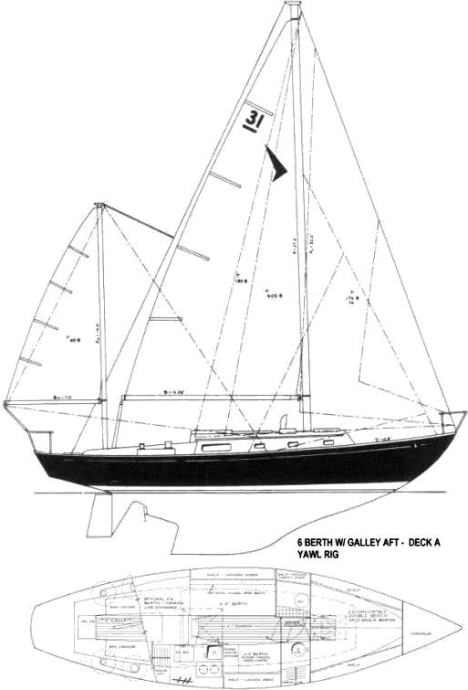 tripp lentsch 29' sailboat