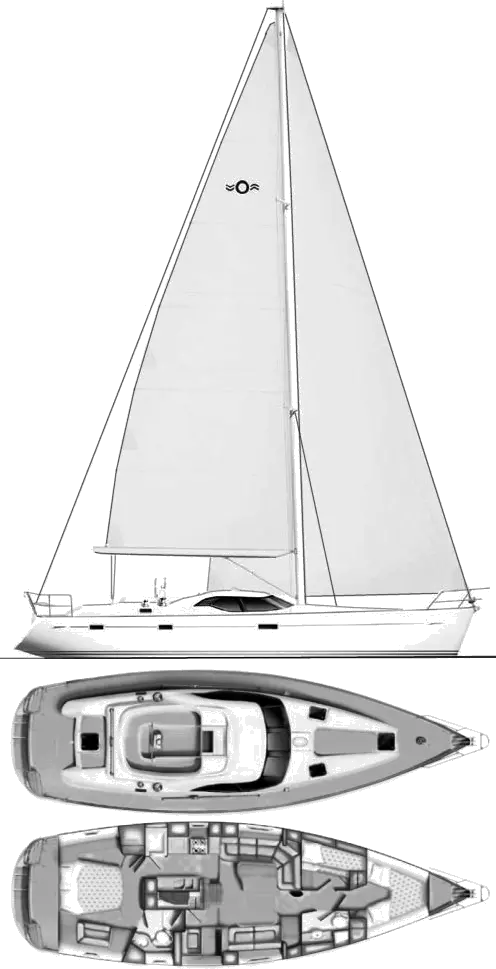 Drawing of Oyster 46 (Humphreys)