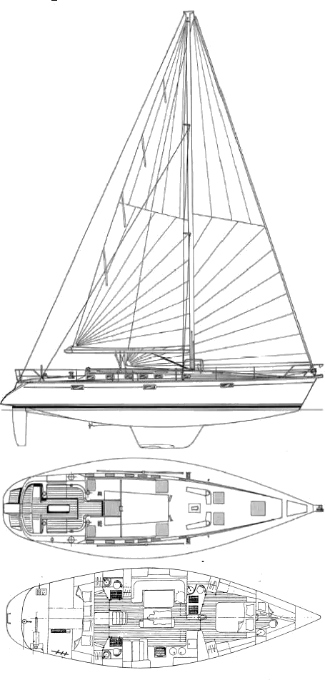 Drawing of Beneteau Oceanis 510