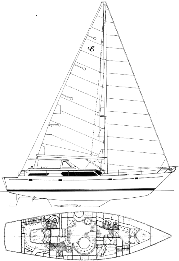 Drawing of Endeavour 54