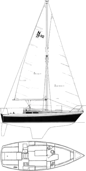 Drawing of Newport 27S-2