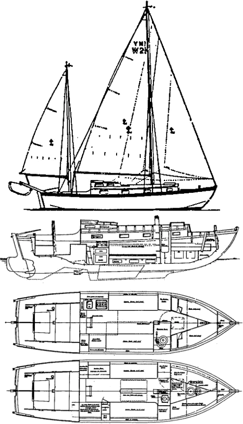 Drawing of Waterwitch 30 MKI