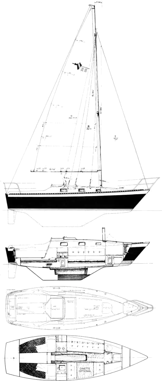Drawing of Lancer 25 MK 5