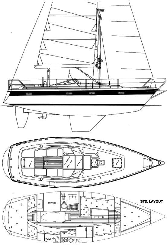 Drawing of Nordship 35