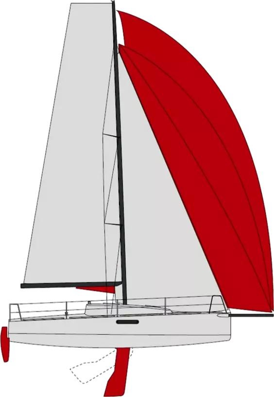 Drawing of First 27-2 (Beneteau)