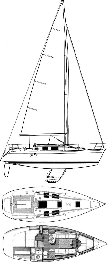 Drawing of Beneteau First 32S5