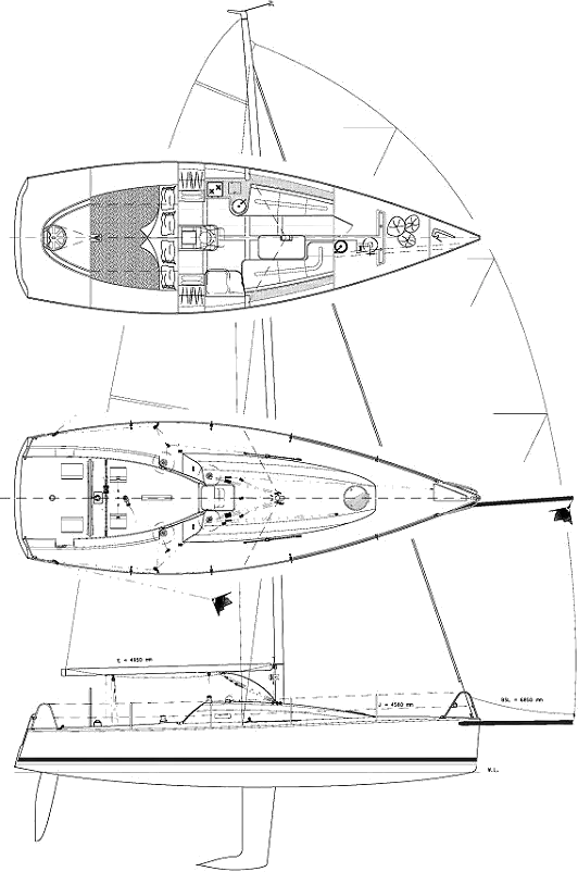 Drawing of Solaris 36 OD