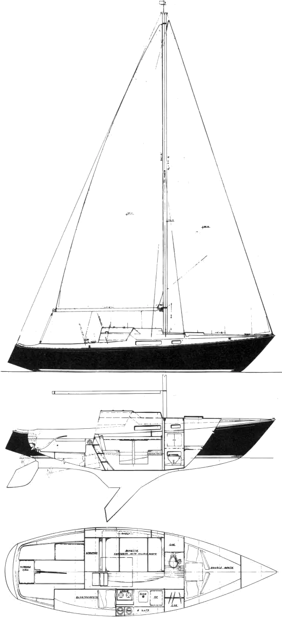 Drawing of Paceship Northwind 29