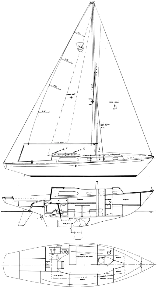 Drawing of Columbia 34