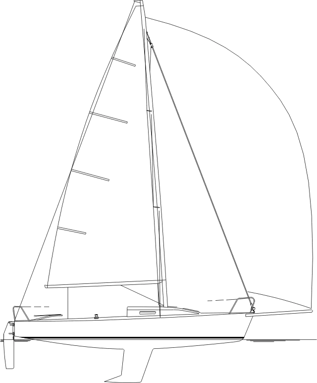 Drawing of J/80
