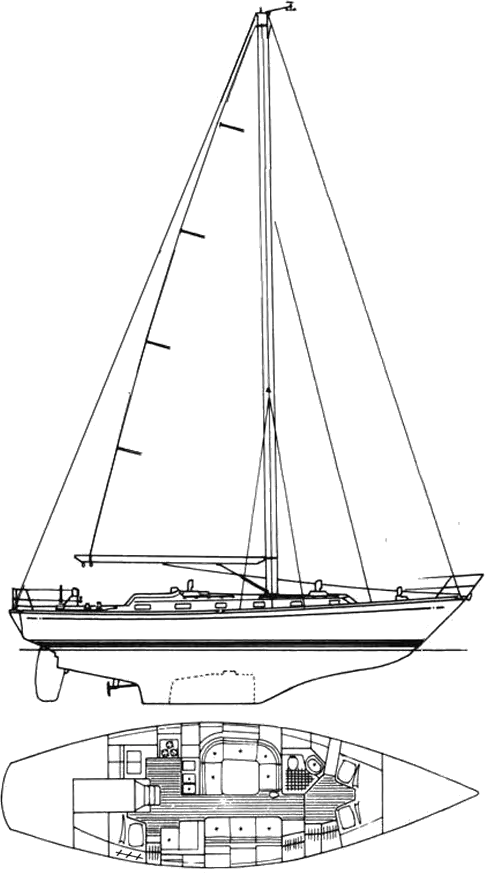 Drawing of Little Harbor 42