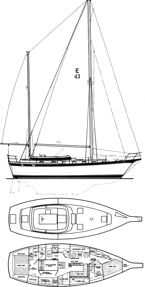 Drawing of Endeavour 43