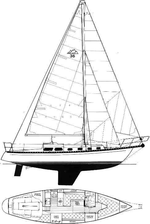 Drawing of Cascade 36