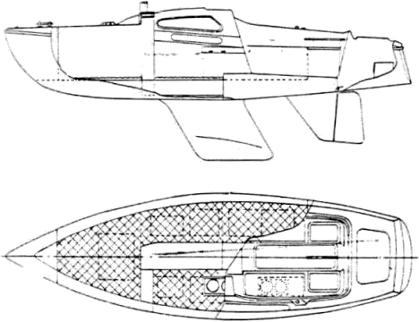 Drawing of Marieholm Seacat 16